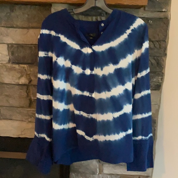 J Crew silk dye silk blouse - Picture 1 of 6